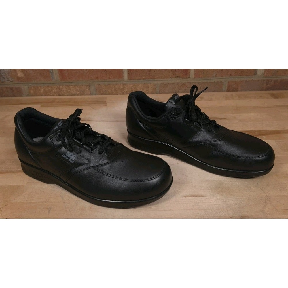 SAS Time Out Walking Shoes Oxfords Mens Size 13 S Black Leather Orthotic Comfort
